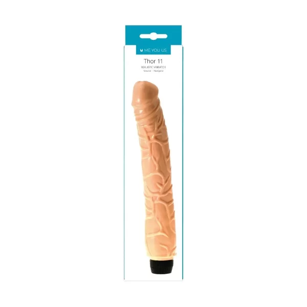 Me You Us Thor 11 Realistic Vibrator Flesh 9.6in - Image 2