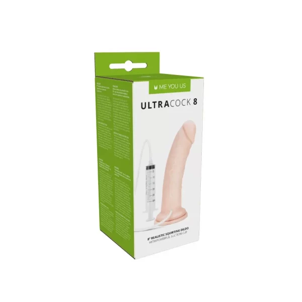Me You Us Ultra Cock Realistic Squirting Dildo (8") - Image 2