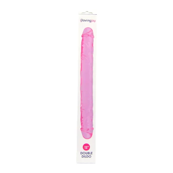 Loving Joy 12 Inch Double Dildo Pink - Image 7