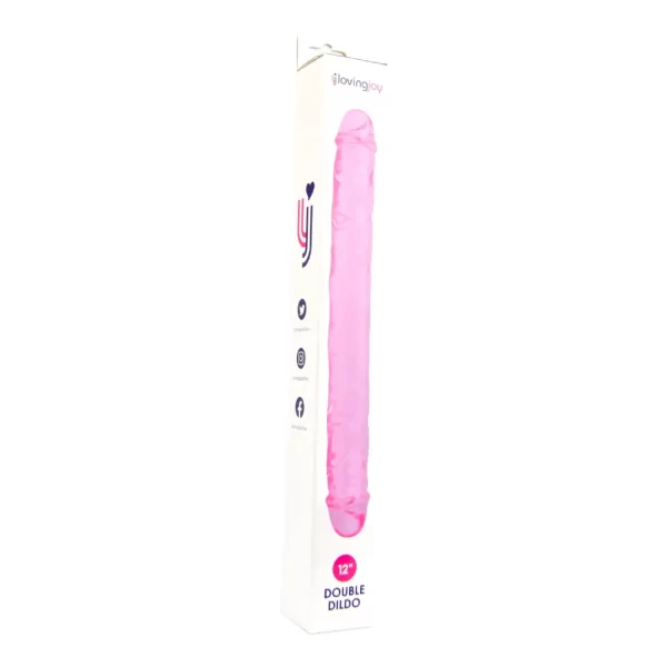 Loving Joy 12 Inch Double Dildo Pink - Image 8