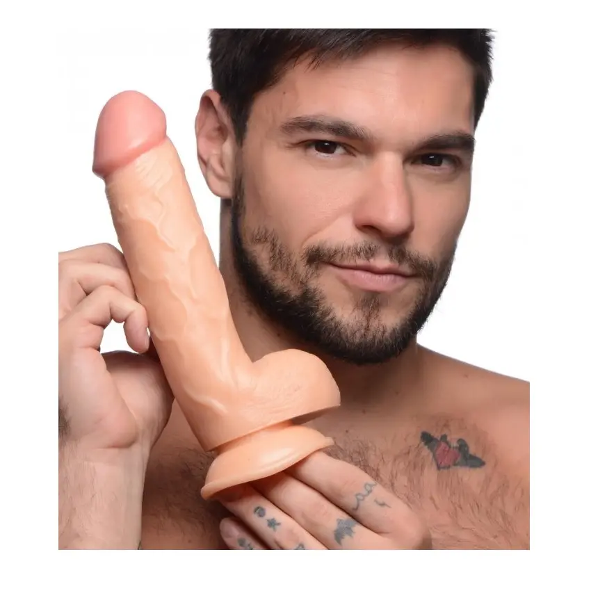 Pop Peckers Dildo With Balls Light 8.25 Inch