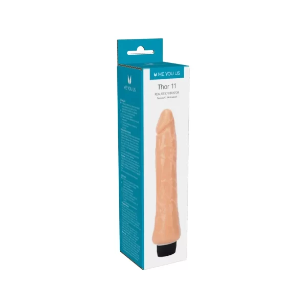Me You Us Thor 11 Realistic Vibrator Flesh 9.6in - Image 6