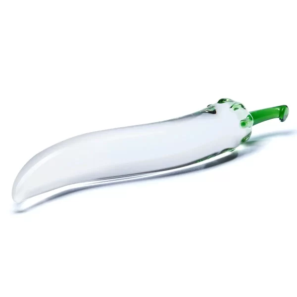 Glas 8.25inch Naturals Chili Pepper Dildo Clear - Image 7