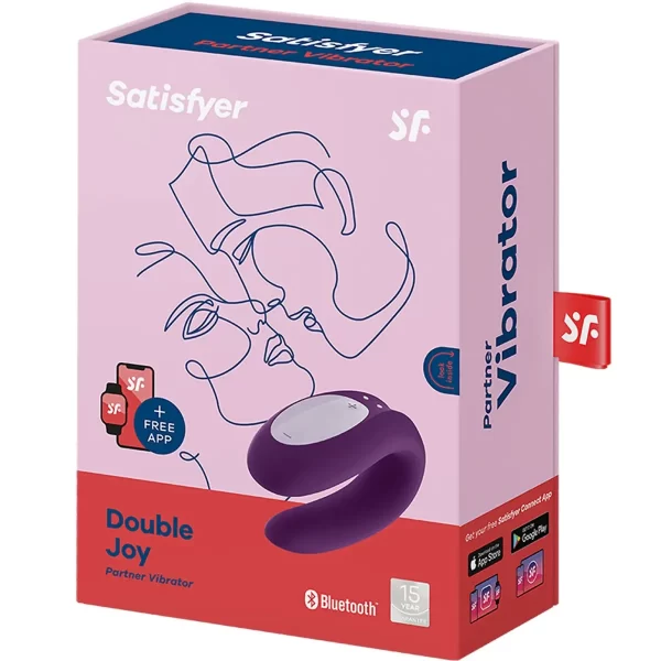 Satisfyer Double Joy Vibrator Violet - Image 7