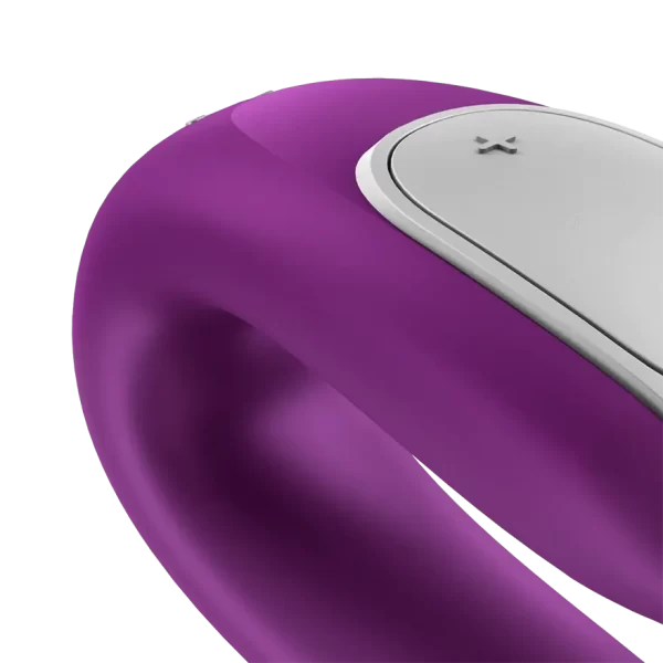 Satisfyer Double Fun Partner Vibrator Violet - Image 3
