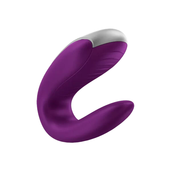 Satisfyer Double Fun Partner Vibrator Violet - Image 4