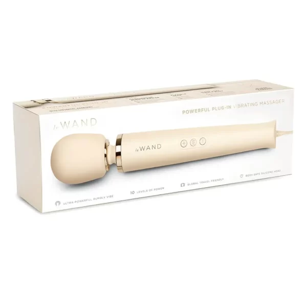 Le Wand Powerful Plug In Vibrating Massager Cream - Image 5