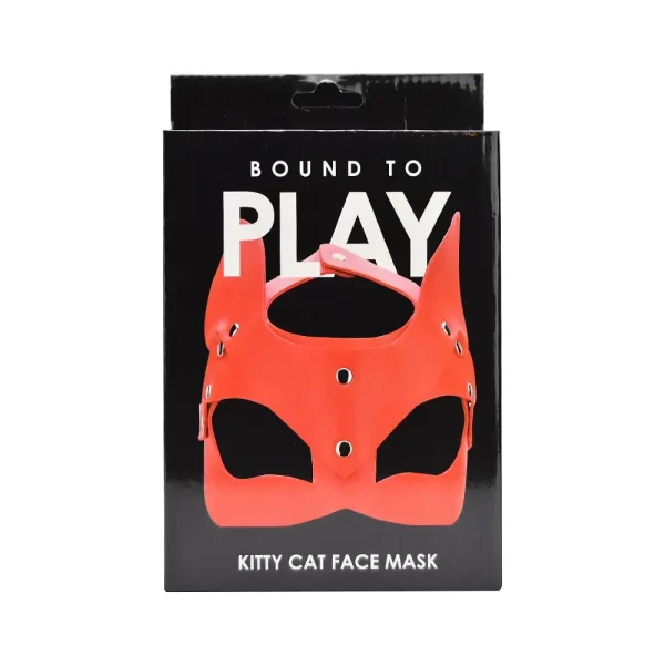 Bound to Play Kitty Cat Face Mask Red - Image 3