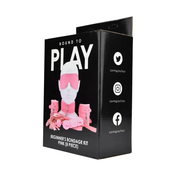 Bound to Play Beginner's Bondage Kit Pink (8 Piece) - Image 4