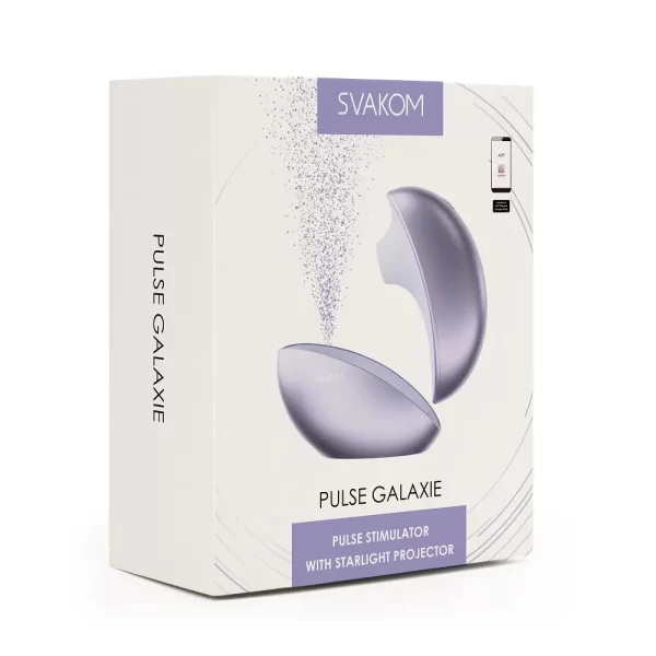 Svakom Galaxie Suction Vibrator with Mood Projector Metallic Lilac - Image 10