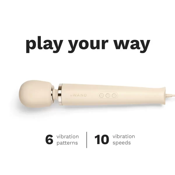 Le Wand Powerful Plug In Vibrating Massager Cream - Image 7