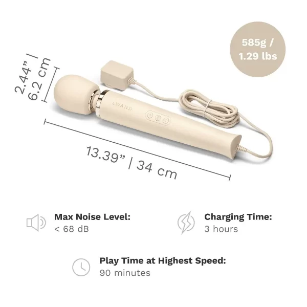 Le Wand Powerful Plug In Vibrating Massager Cream - Image 12
