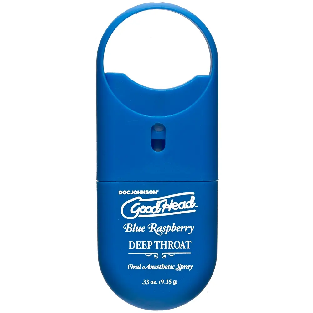 Doc Johnson GoodHead To-Go-Deep Throat Spray – Blue Raspberry