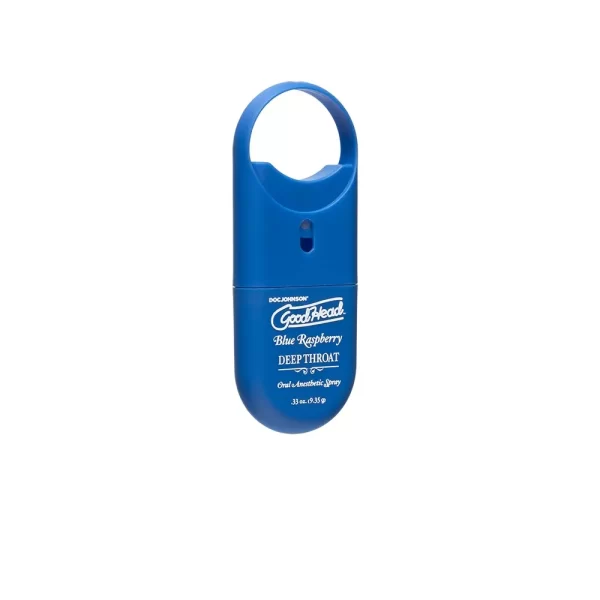 Doc Johnson GoodHead To-Go-Deep Throat Spray - Blue Raspberry - Image 2