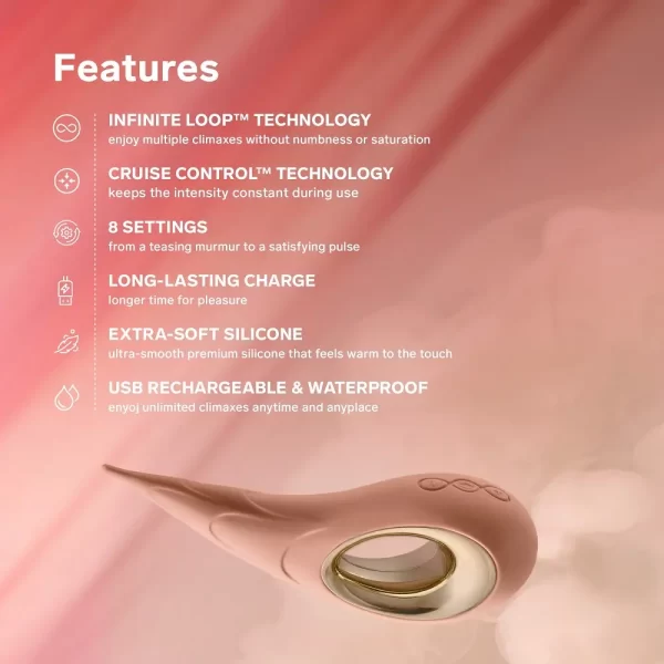LELO Dot Cruise Clitoral Vibrator Peach Please - Image 8