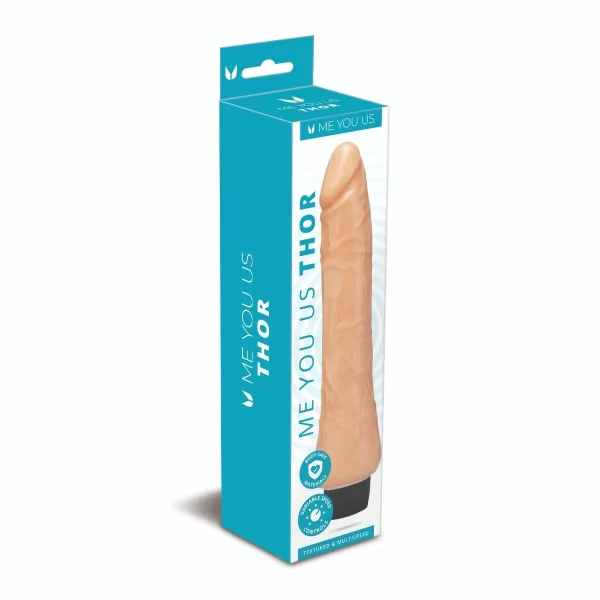Me You Us Thor 11 Realistic Vibrator Flesh 9.6in - Image 11