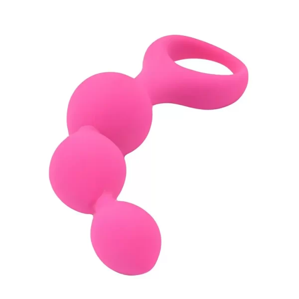 Loving Joy Triple Ripple Anal Beads-Pink - Image 10