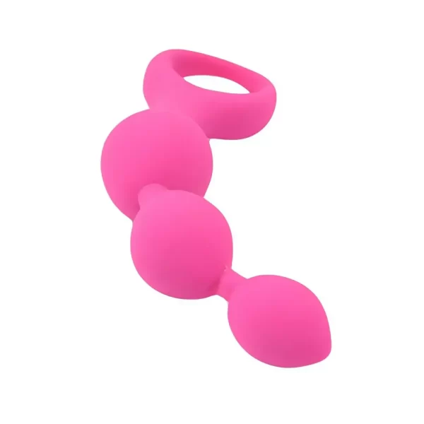 Loving Joy Triple Ripple Anal Beads-Pink - Image 11