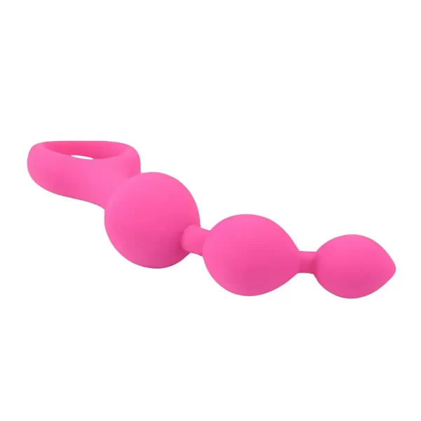 Loving Joy Triple Ripple Anal Beads-Pink - Image 12