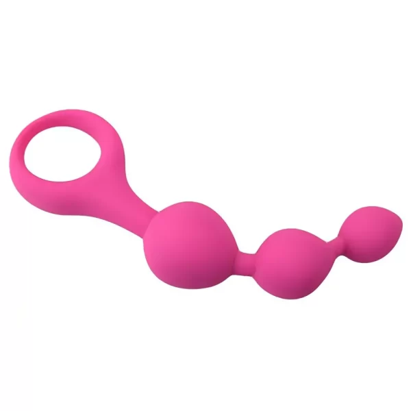 Loving Joy Triple Ripple Anal Beads-Pink - Image 13