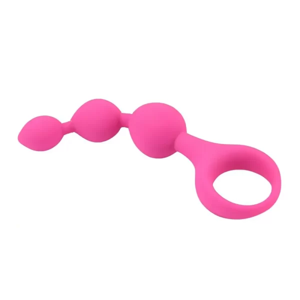 Loving Joy Triple Ripple Anal Beads-Pink - Image 14