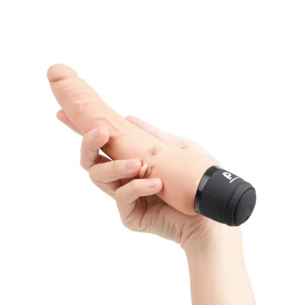 Powercocks 7" Slim Anal Realistic Vibrator Flesh - Image 4